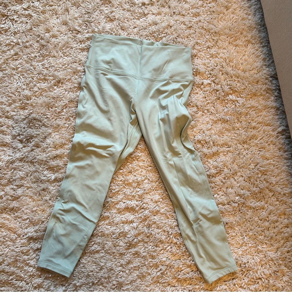 Lululemon Delicate Mint High Rise Align Crops 23”